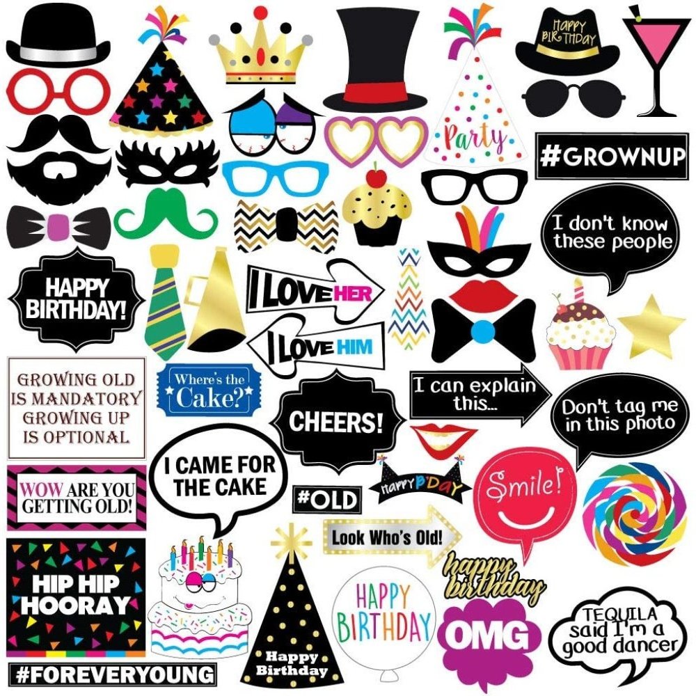 100th Birthday Photo Props Party Decorations NWT